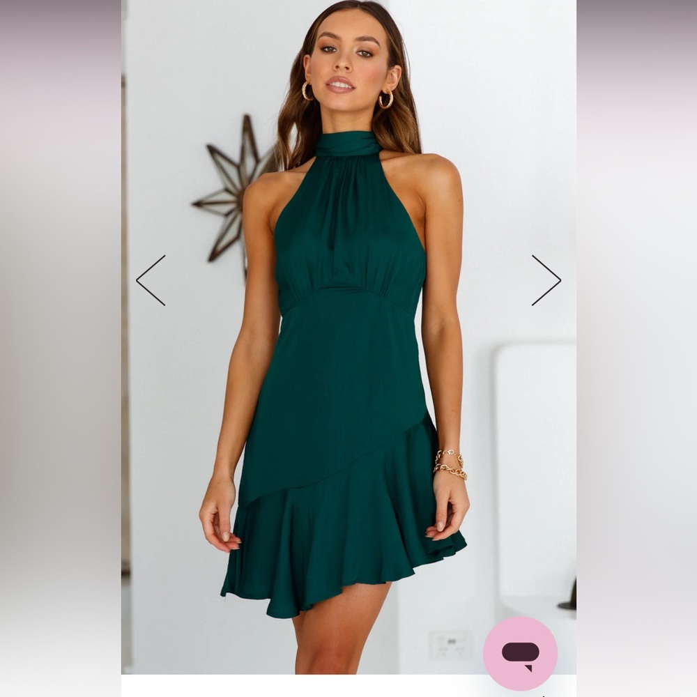 NWT Hello Molly LOOKING CUTE DRESS FOREST GREEN size US 6